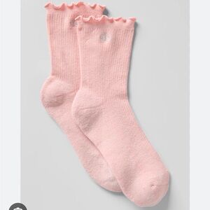 NWT ALO Lettuce Edge Sock, Pink Quartz, size S/M